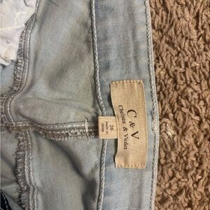 Chelsea & Violet Soft Blue Boot Cut Jeans